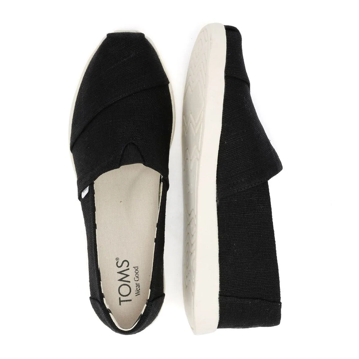 TOMS Alpargata Plus Heritage Canvas Women's Black Espadrilles