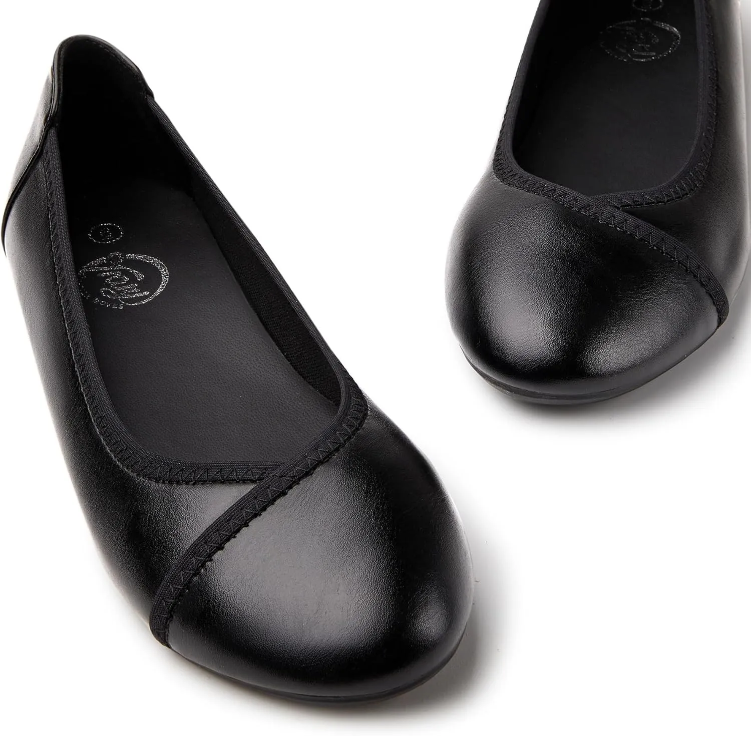 Trary Flats for Women Mary Jane Shoes Women Round Toe Ballet Flats Dress Shoes Casual Comfortable PU Leather Slip on Loafers