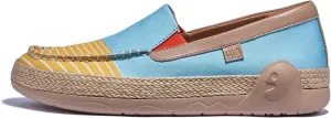 UIN Women's Espadrilles Slip On Lightweight Walking Casual Loafers Comfortable Art Painted Travel Shoes Marbella Series