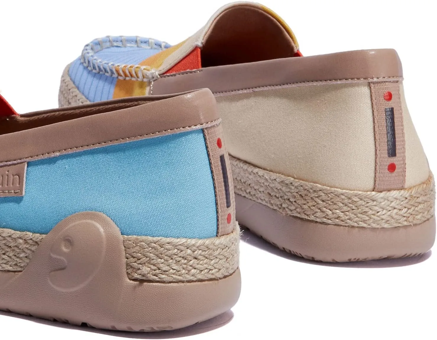 UIN Women's Espadrilles Slip On Lightweight Walking Casual Loafers Comfortable Art Painted Travel Shoes Marbella Series