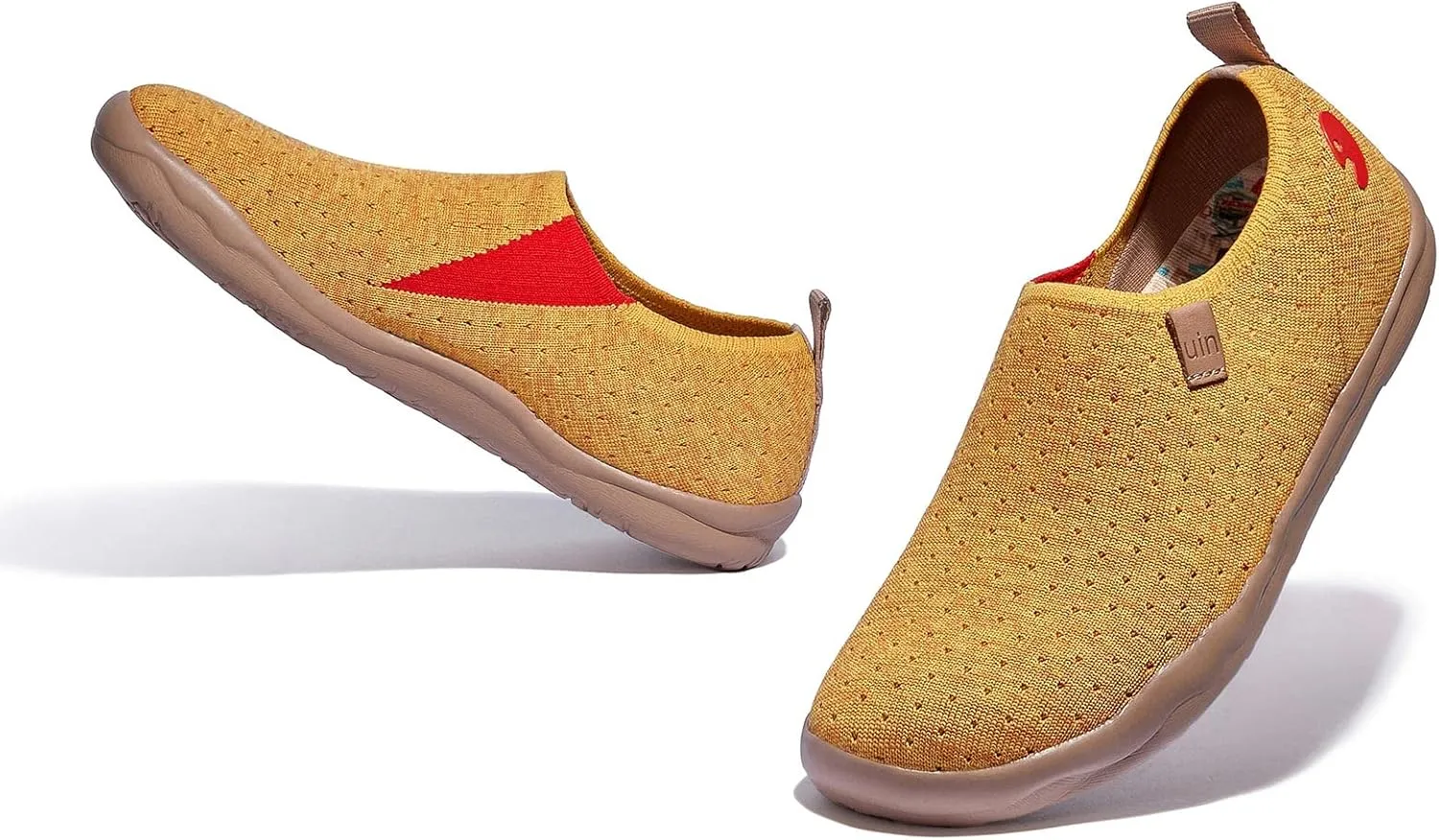 UIN Women's Slip Ons Lightweight Flats Sneakers Walking Casual Loafers Solid Color Travel Shoes