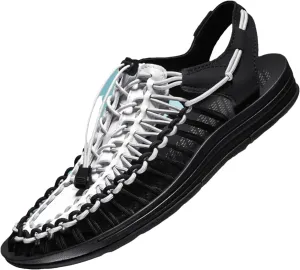 Unisex Breathable Woven Sandals - Durable Couples Beach Footwear with Comfortable Fit
