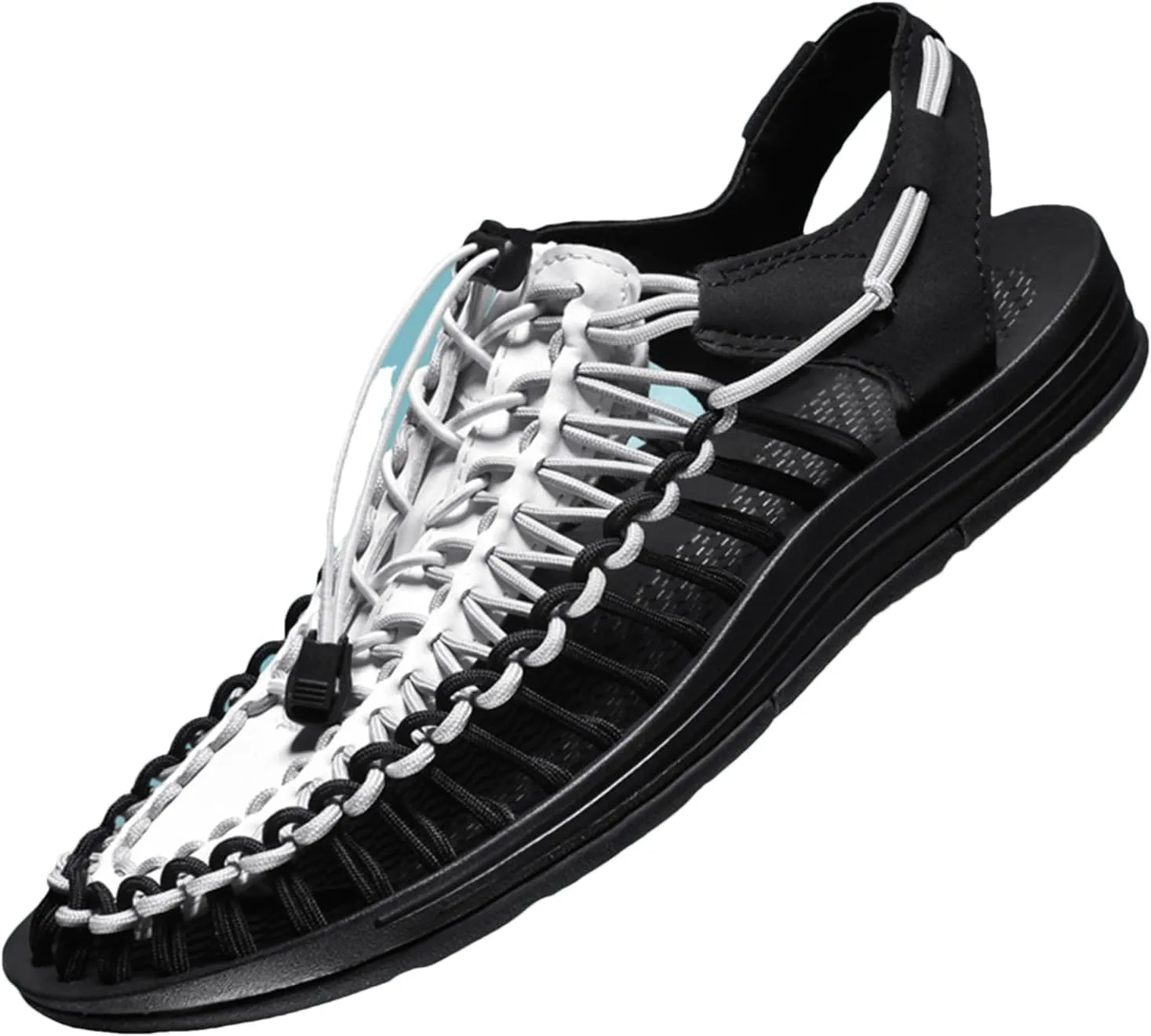 Unisex Breathable Woven Sandals - Durable Couples Beach Footwear with Comfortable Fit