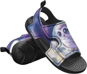 Unisex Child Sandals Open Toe Cute Summer Water Hiking Shoes for Boys Girls Sloth Sunflower Outdoor Sport Athletic Beach Sandals Adjustable Strap