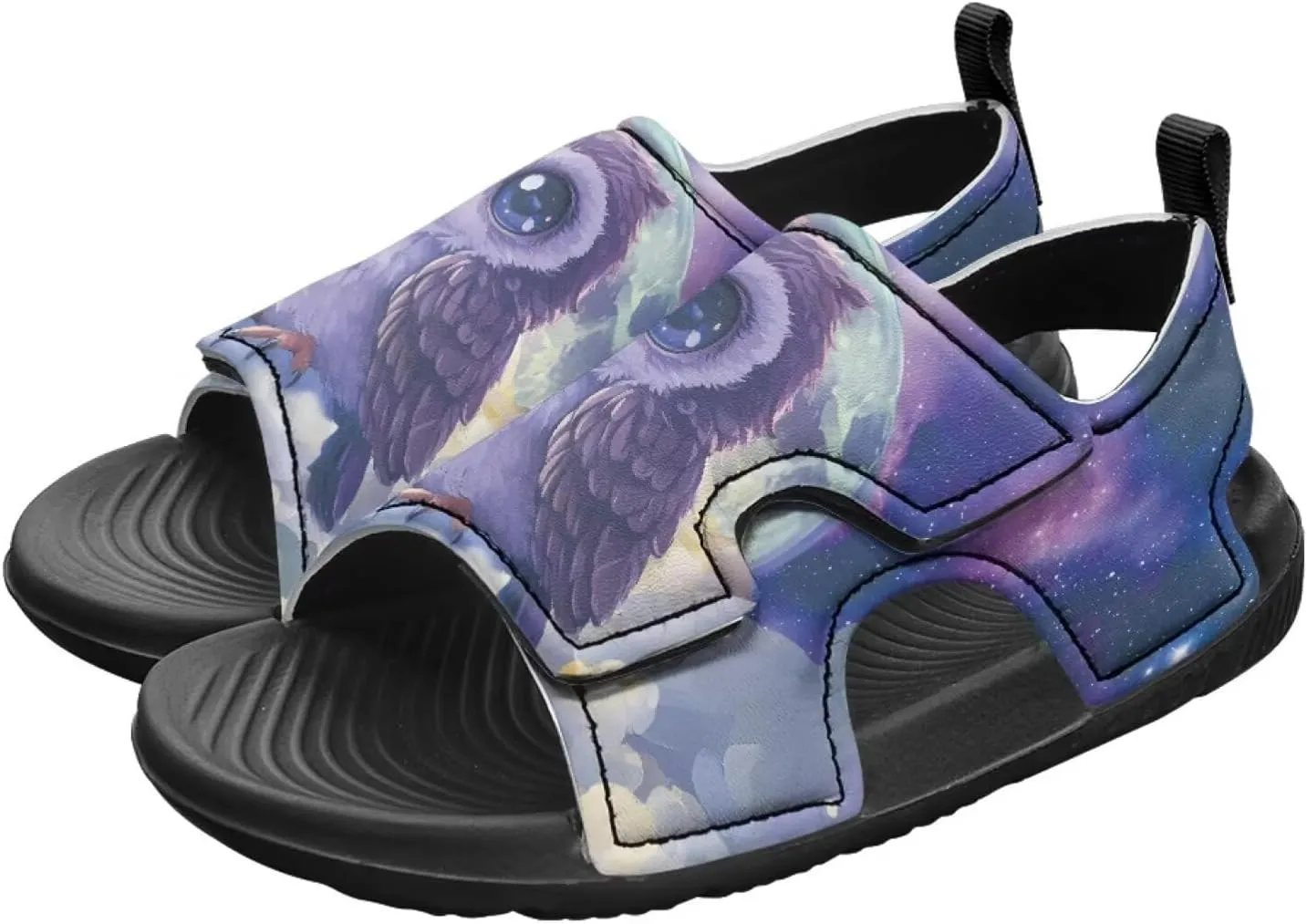 Unisex Child Sandals Open Toe Cute Summer Water Hiking Shoes for Boys Girls Sloth Sunflower Outdoor Sport Athletic Beach Sandals Adjustable Strap