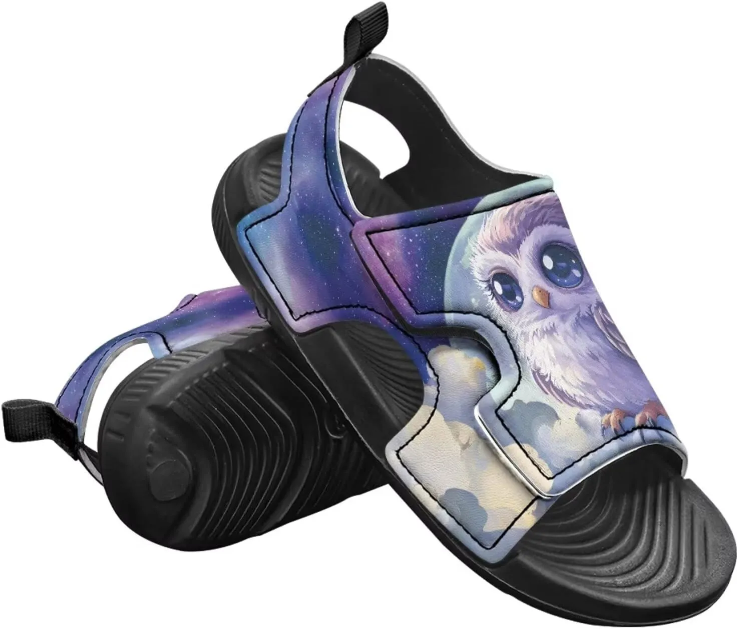Unisex Child Sandals Open Toe Cute Summer Water Hiking Shoes for Boys Girls Sloth Sunflower Outdoor Sport Athletic Beach Sandals Adjustable Strap