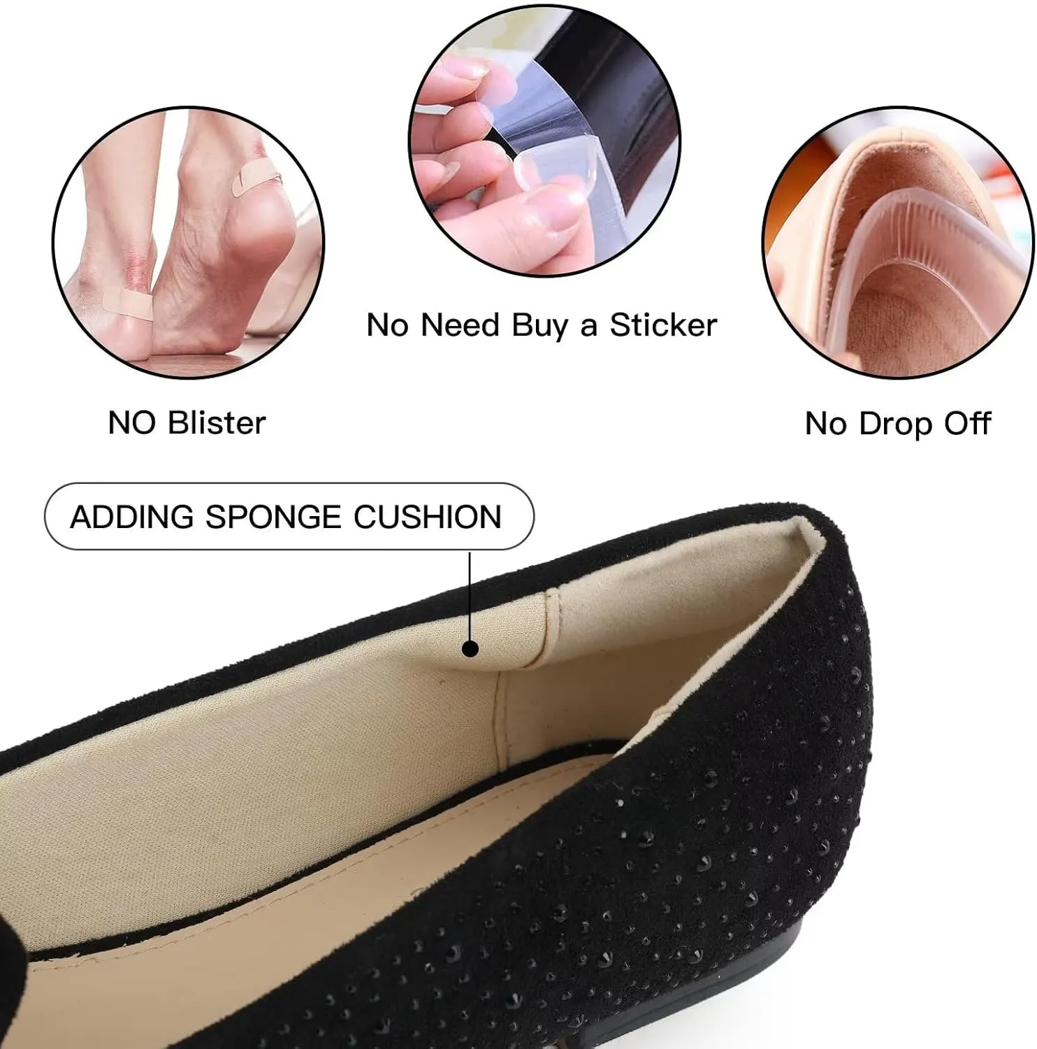 USSHOE Flats Shoes for Women Slip on Round Toe Comfortable Women's Flats Ballet Flats Shoes Loafers