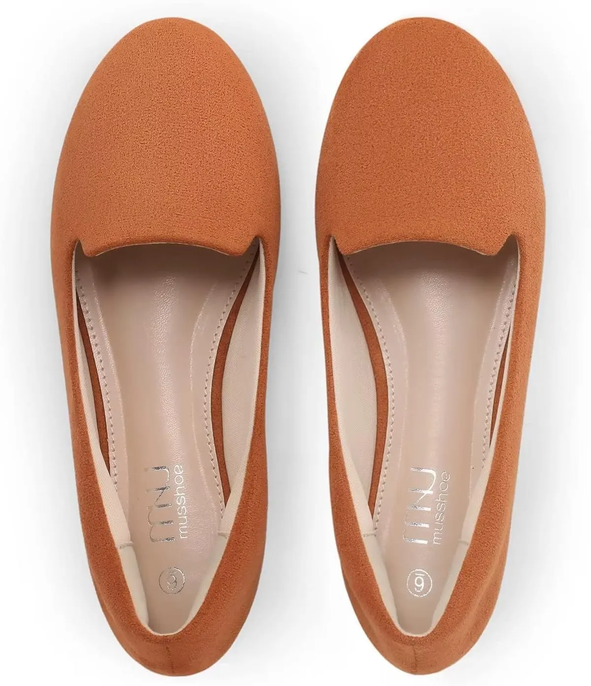 USSHOE Flats Shoes for Women Slip on Round Toe Comfortable Women's Flats Ballet Flats Shoes Loafers