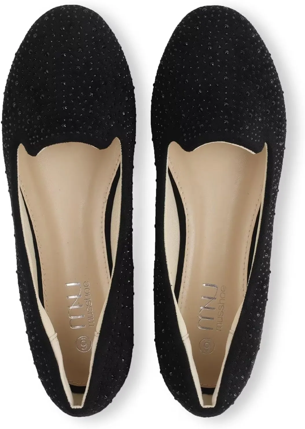 USSHOE Flats Shoes for Women Slip on Round Toe Comfortable Women's Flats Ballet Flats Shoes Loafers