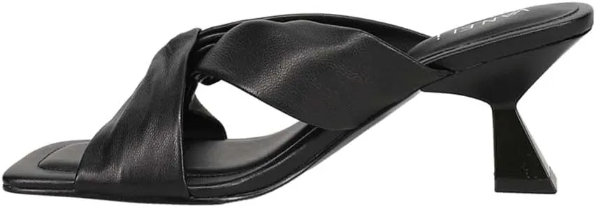 VANELi Womens Taber Kitten Dress Sandals Mid Heel 2-3" - Black