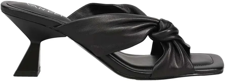 VANELi Womens Taber Kitten Dress Sandals Mid Heel 2-3" - Black