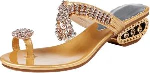 Walking Sandals Women, Flat Shoes Comfortable Bohemian Elastic Ankle Strap Beach Walking Sandals for Women Rhinestone Bohemian Flat Sandals Dressy Casual Summer Sandals