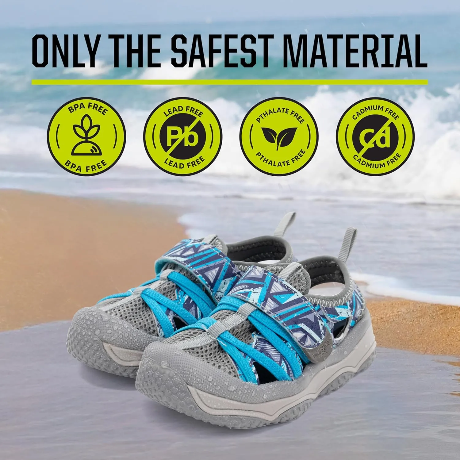 Western Chief Kids Shore Runner Sandal - Kid Friendly, Lightweight, Traction Outsole - Perfect Outdoor Sandals for Boys and Girls