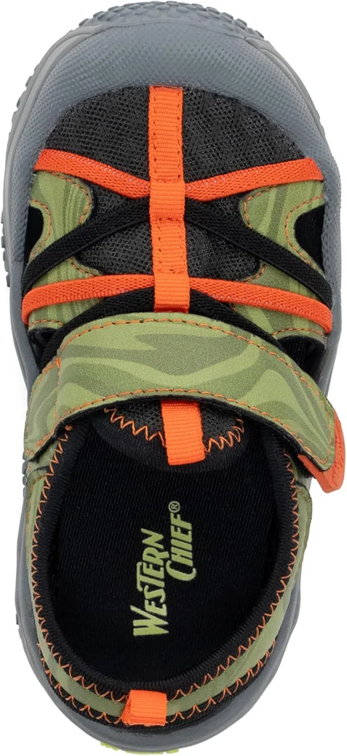 Western Chief Kids Shore Runner Sandal - Kid Friendly, Lightweight, Traction Outsole - Perfect Outdoor Sandals for Boys and Girls