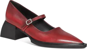 Wide Welt Mary Jane Pumps for Women Pointed Toe Buckle Strap Mary Janes Chunky Heeled Flats Comfort Casual Block Heel Shoes