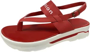 Women Platform Sandal Adjustable Buckle Ankle Strap Clip Toe Sandal Summer Open Toe Non Slip Flip Flops For Beach
