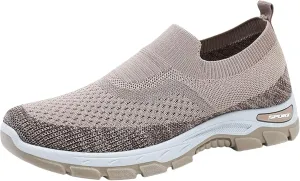 Women Walking Shoes Slip-On Breathable Mesh Sneaker Women's Comfortable Casual Ladies Cushion Athletic Running Shoes