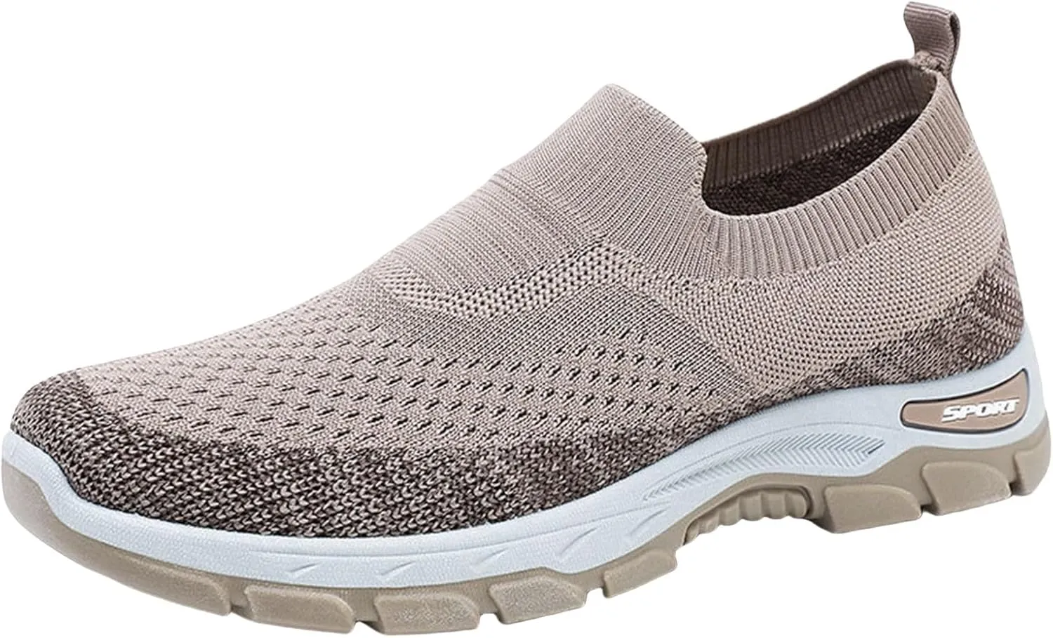 Women Walking Shoes Slip-On Breathable Mesh Sneaker Women's Comfortable Casual Ladies Cushion Athletic Running Shoes