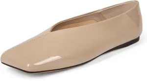 Women's Ballet Flats Closed Square Toe Slip On Flats Comfortable Dressy Casual Work Office Shoes