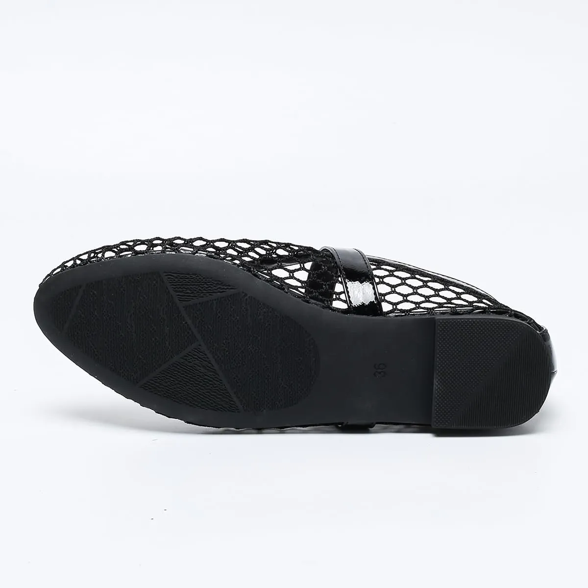 Women's Ballet Flats Shoes for Women Mesh Mary Jane Flats Fishnet Comfortable Dressy Netted Ballet Flats