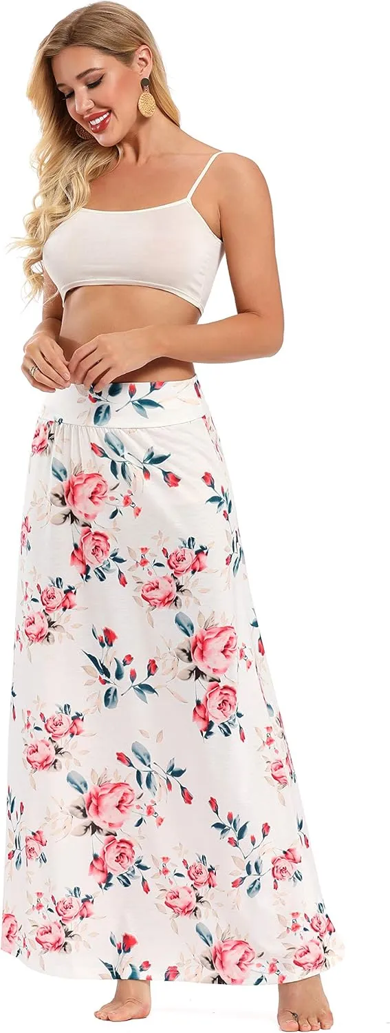 Women's Bohemian Print Long Maxi Skirt