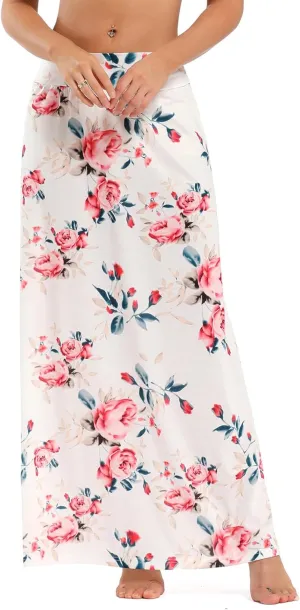 Women's Bohemian Print Long Maxi Skirt