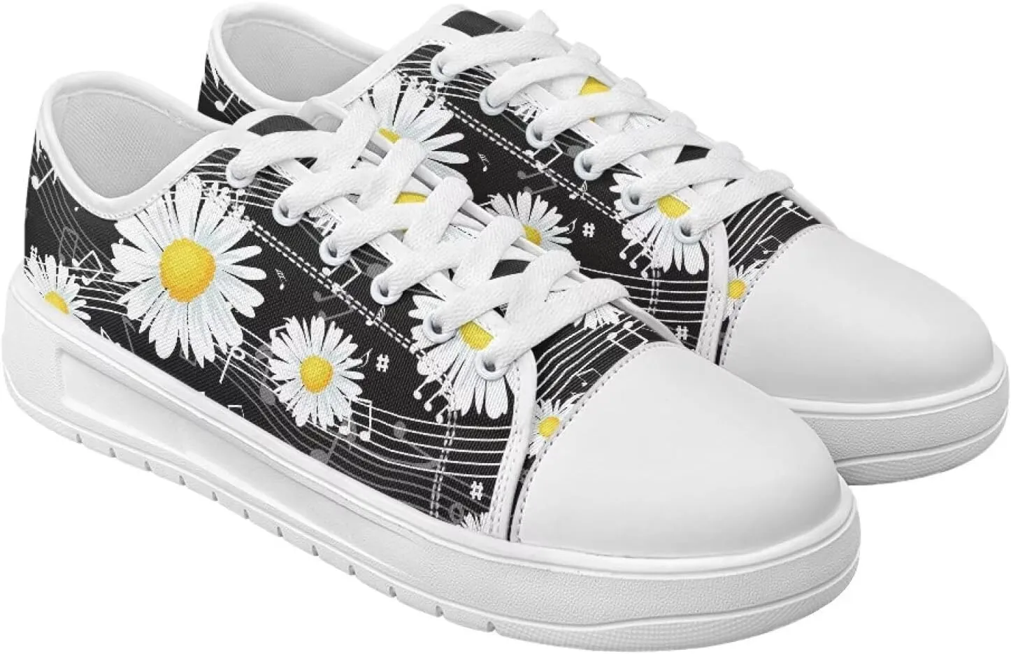 Womens Canvas Sneakers Lightweight Lace Up Fashion Comfortable Canvas Shoes Low Top Slip On Casual Tennis Walking Footwear