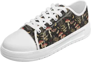 Womens Canvas Sneakers Lightweight Lace Up Fashion Comfortable Canvas Shoes Low Top Slip On Casual Tennis Walking Footwear