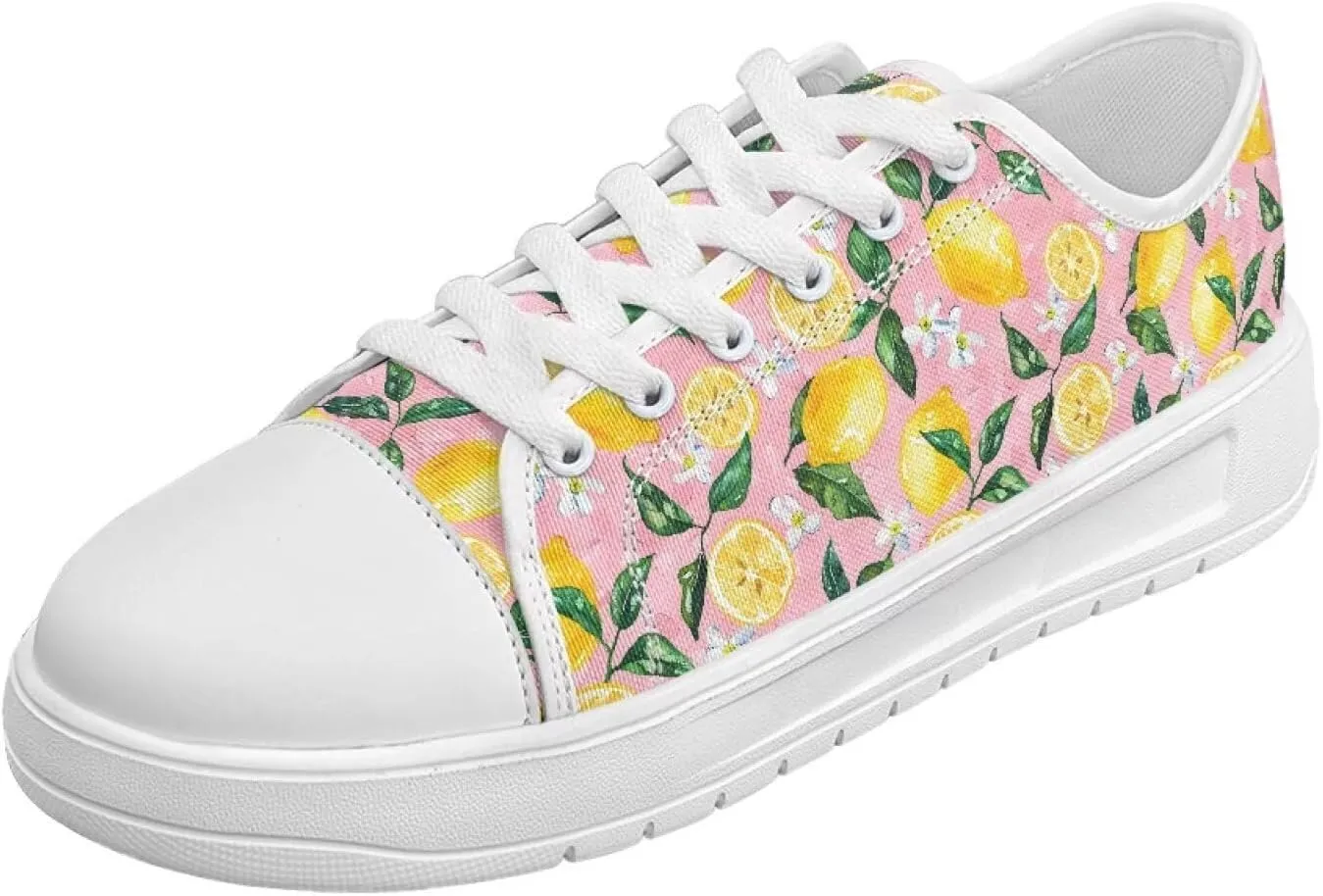 Womens Canvas Sneakers Lightweight Lace Up Fashion Comfortable Canvas Shoes Low Top Slip On Casual Tennis Walking Footwear