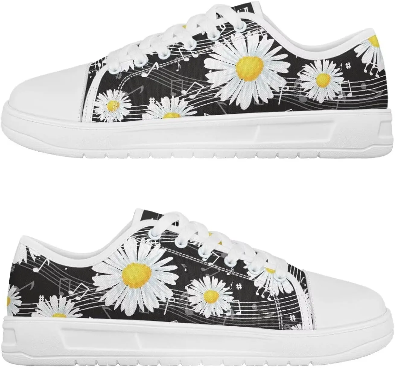 Womens Canvas Sneakers Lightweight Lace Up Fashion Comfortable Canvas Shoes Low Top Slip On Casual Tennis Walking Footwear