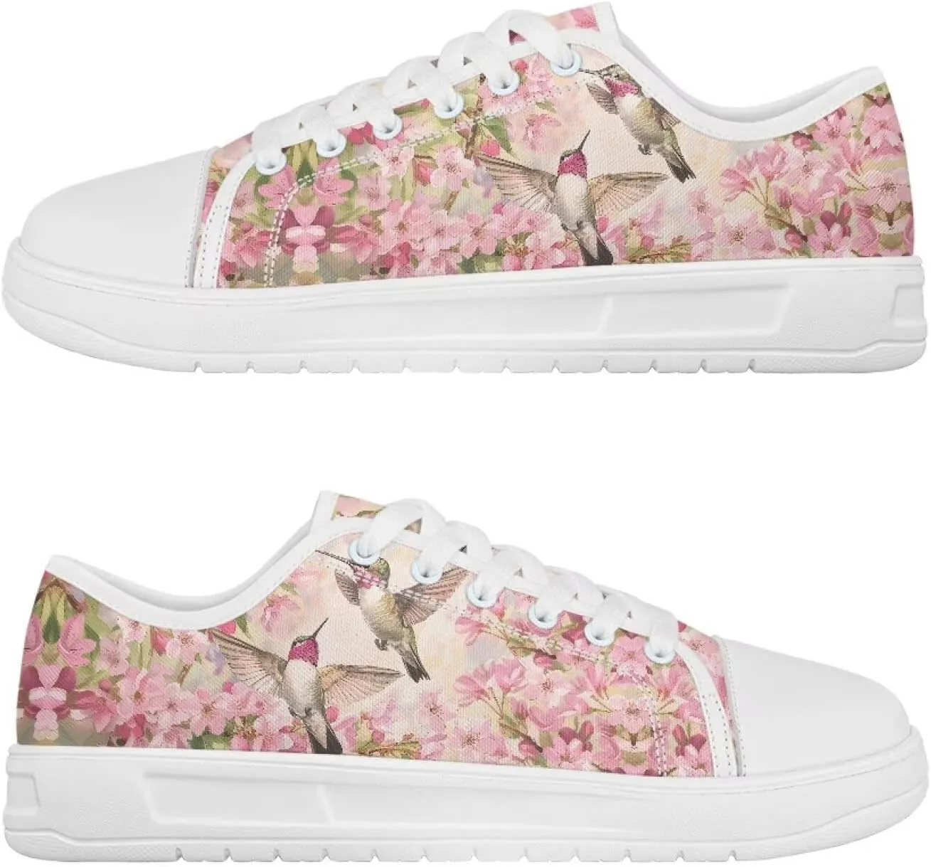 Womens Canvas Sneakers Low-Top Slip Ons Shoes Summer Lace Up Platform Fashion Casual Cute Walking Shoes 5.5-13.5