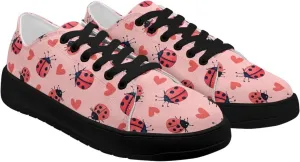 Women's Canvas Sneakers Mesh Lace Up Low Top Sneakers Lightweight Breathable Canvas Tennis Shoes Ladies Running Shoes