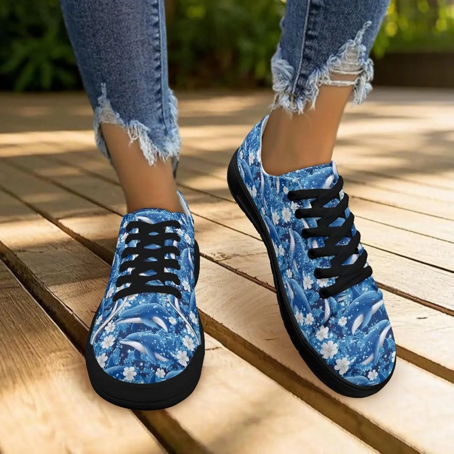 Women’s Canvas Sneakers Orthotic Walking Shoes with Memory Foam Non-Slip Canvas Shoes for Hiking Walking Running