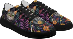 Women's Casual Canvas Shoes Comfortable Low Top Walking Shoes Classic Polyester Upper Arch Support Canvas Sneakers