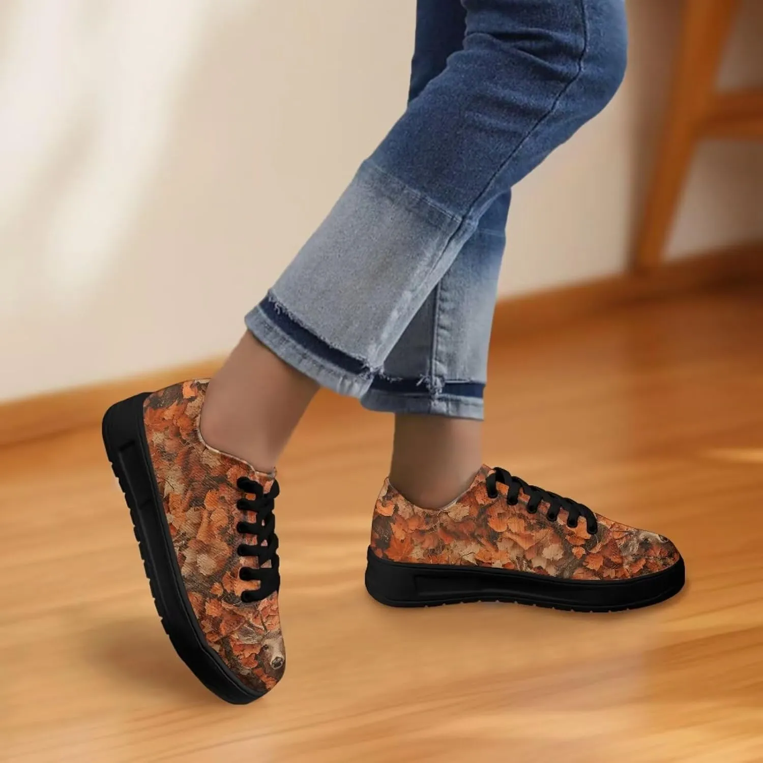 Women's Casual Canvas Shoes Comfortable Low Top Walking Shoes Classic Polyester Upper Arch Support Canvas Sneakers