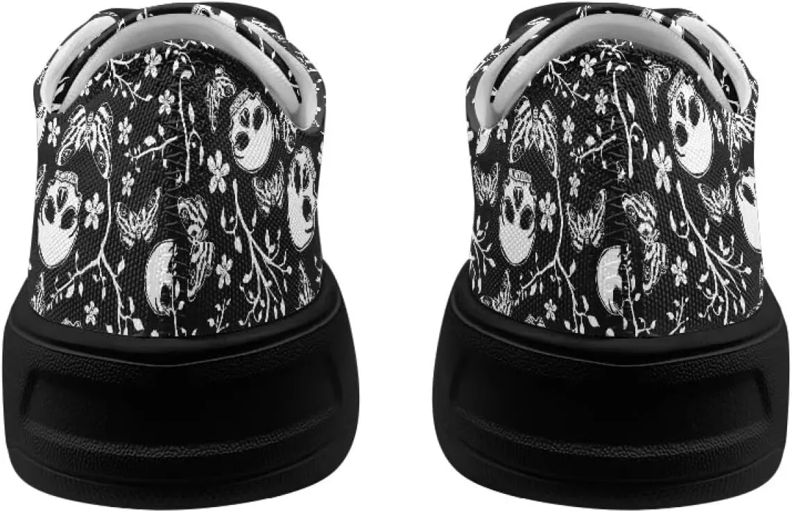 Women's Casual Canvas Sneakers Comfortable Low Top Walking Shoes Classic Lightweight Tennis Shoes Fashion Sneakers