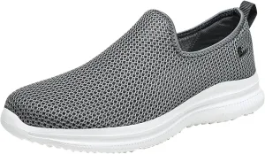 Women's Fashion Sneaker Mesh Slip On Black Non Slip Shoes for Women Comfortable Trail Running Shoes Women Loafer Slides White Women Sneakers