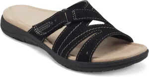 Womens Flat Sandals Summer Arch Support Orthopedic Comfort Plantar Fasciitis Soft Cushion Slippers Straps Breathable Slip on Comfortable Walking Slides