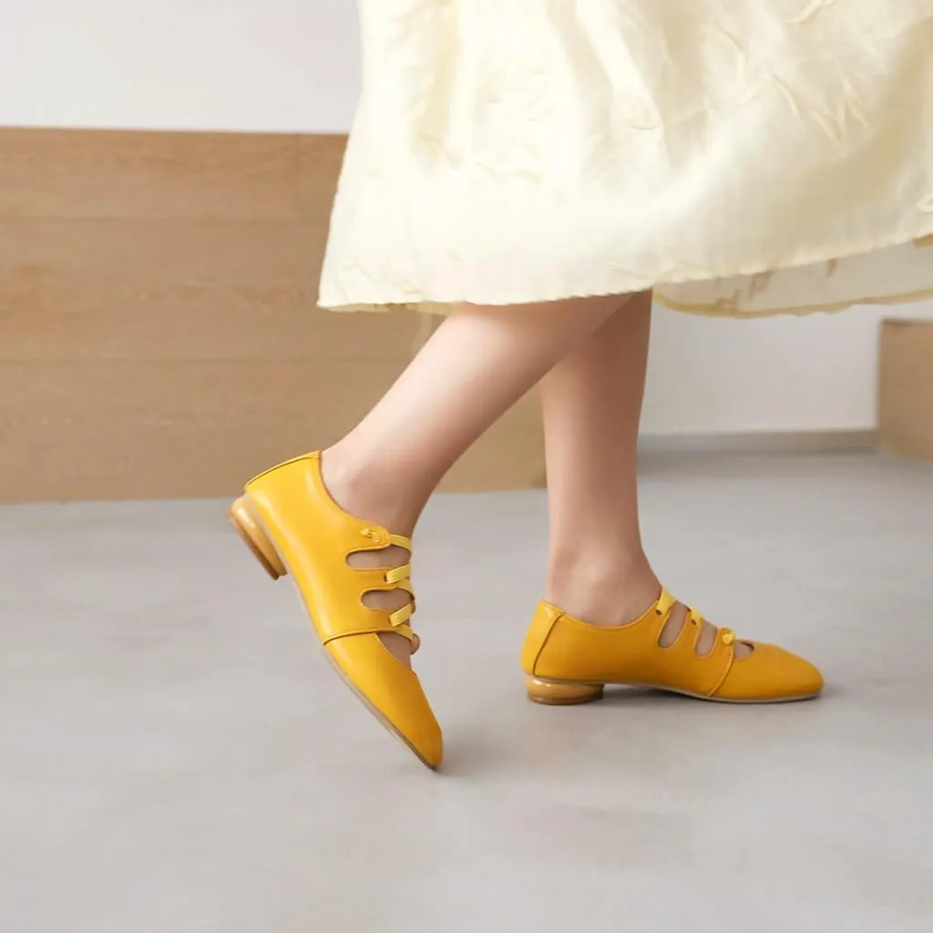 Women's Girls Mary Janes Ballet Flats Round Toe Comfort Elastic Slip On Ballerina Dress Walking Shoes