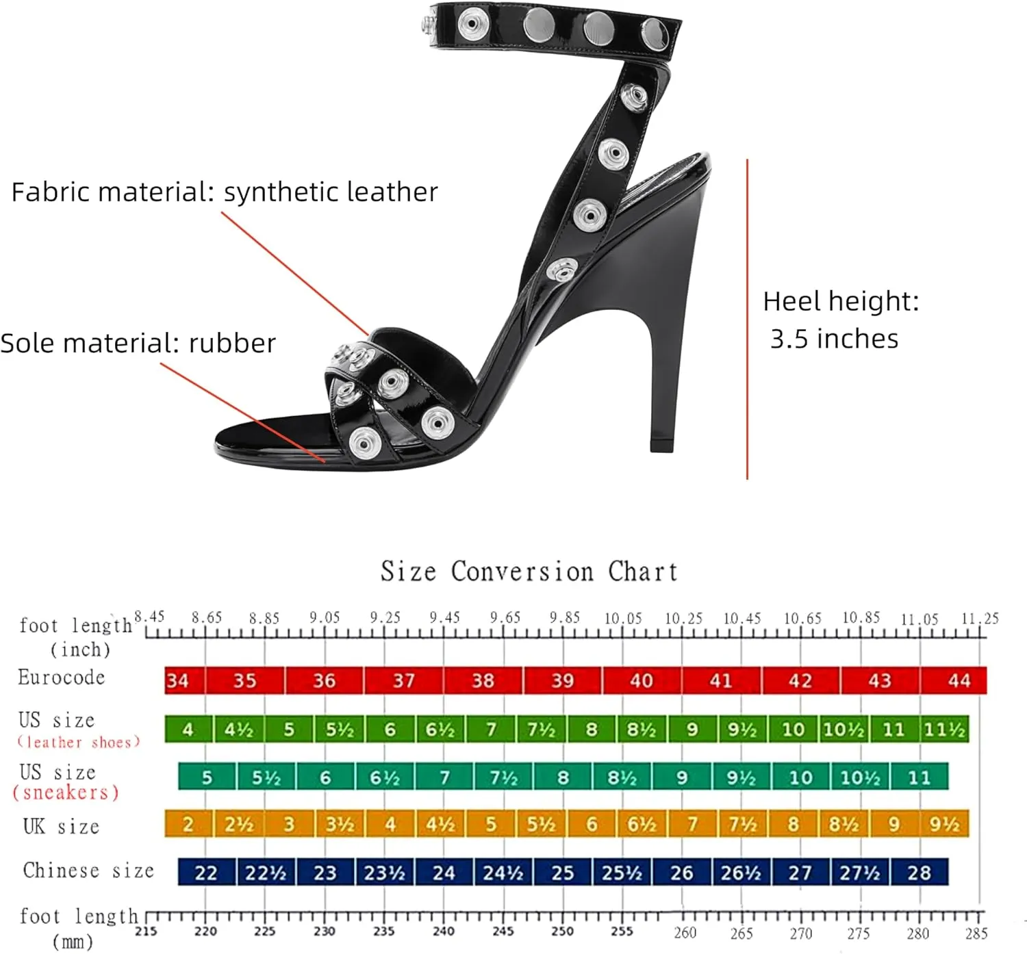 Women's Heeled Sandals Open Toe Wrap Around High Heels Strappy Cross Patchwork Leather Buckle Sandals Comfortable Party Dress Shoes