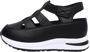 Women's Hollow Out Sandals Orthopedic Platform Wedge Sneakers Comfortable Soft Cushion Lightweight Sneakers All-Match Sport Shoes Walking Shoes for Outdoor Travel Hiking