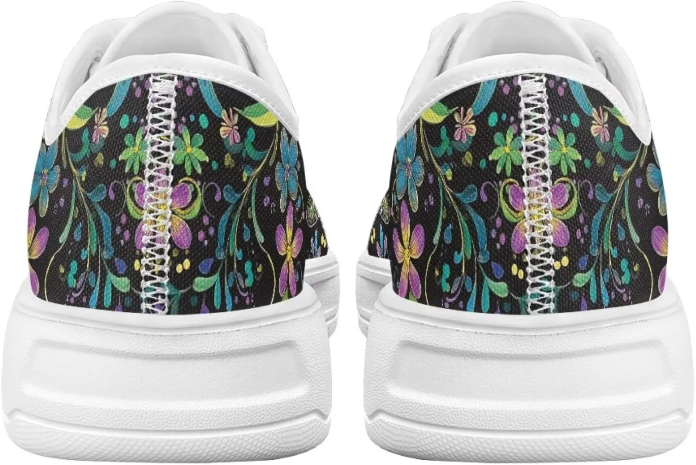 Women's Lace Up Low Top Canvas Shoes Fashion Casual Round Toe Sneakers Hands Free No Laces Barefoot Shoes US5.5-13.5