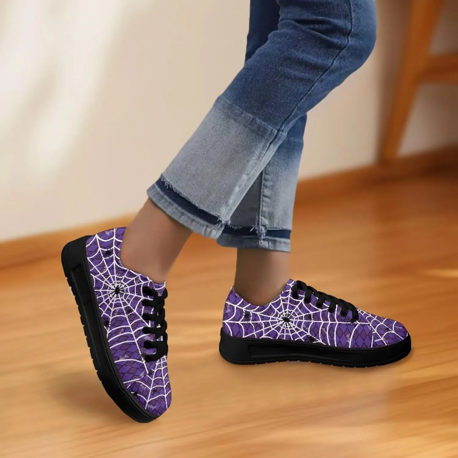 Women's Lace up Low Top Canvas Shoes Low Top Sneakers Fashion Casual Sneakers with Arch Support Comfy Flats 5.5-13.5