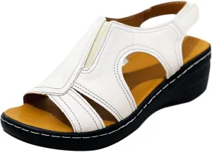 Womens Orthopedic Sandals Dressy Wide Width Strap Open Toe Wedge Sandals Platform Summer Shoes with Arch Support