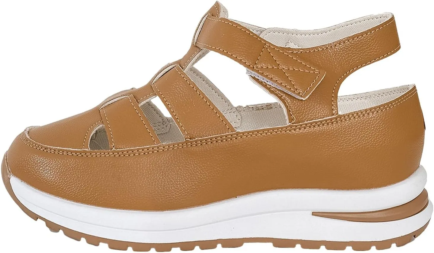 Women's Platform Sandals with Closed Toe Sandals Women Comfortable Walking Sandals Women, Hollow Ankle Strap Wedge Design for Summer, Beach, Hiking & Casual Wear 2025