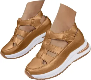 Women's Platform Sandals with Closed Toe Sandals Women Comfortable Walking Sandals Women, Hollow Ankle Strap Wedge Design for Summer, Beach, Hiking & Casual Wear 2025