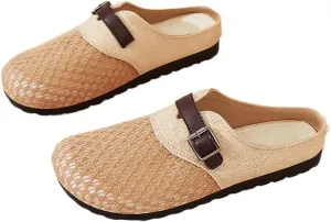 Women's shoes soft soles are not tired of feet, cross-border half-tray wholesale in summer, breathable sandals, women's outer wear bag head sandals