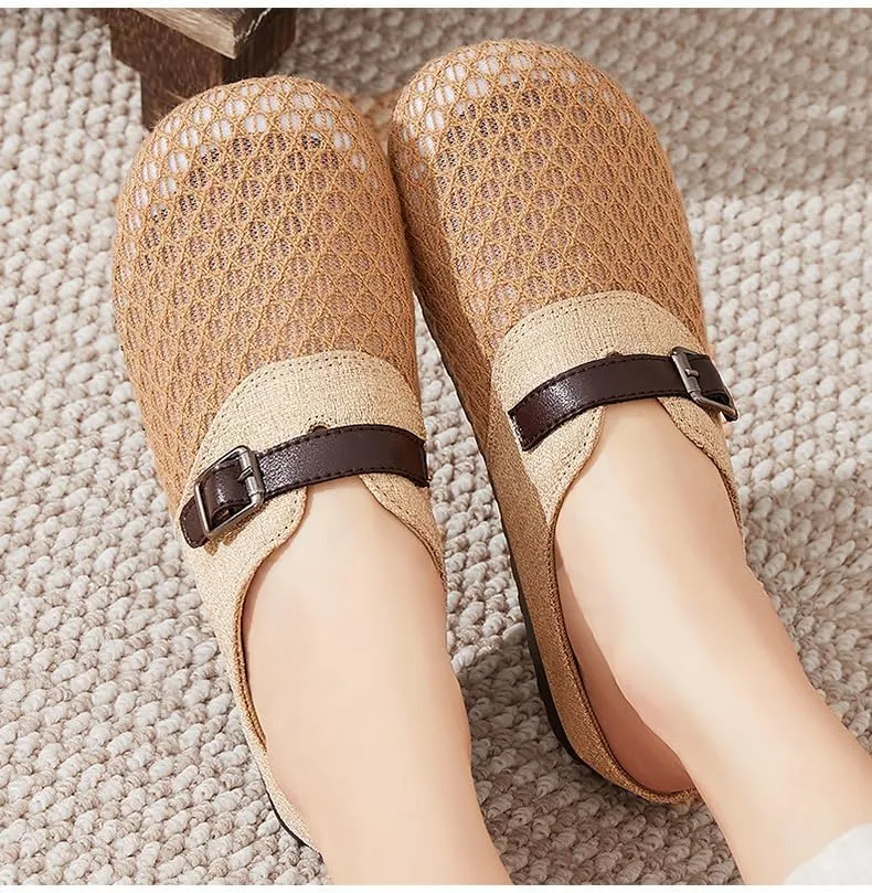 Women's shoes soft soles are not tired of feet, cross-border half-tray wholesale in summer, breathable sandals, women's outer wear bag head sandals