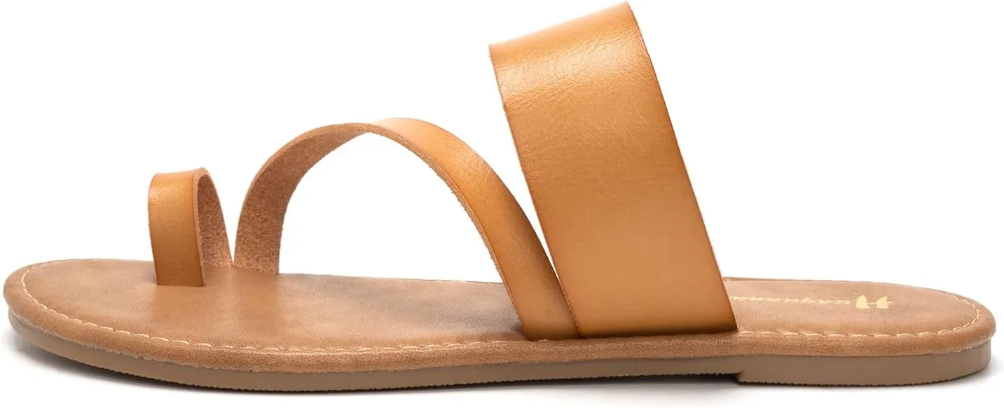 Women's Slide Sandals Slip On Flat Flip Flop Thong Casual Summer