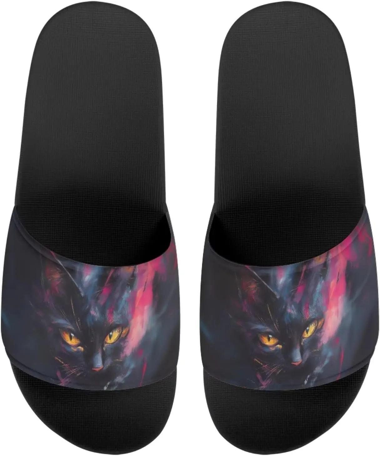 Women's Slides | Women's Slip On Sandals | Dog Print | Comfortable & LightWeight | Summer House Shoes | Beach Indoor Outdoor Hotel Gym